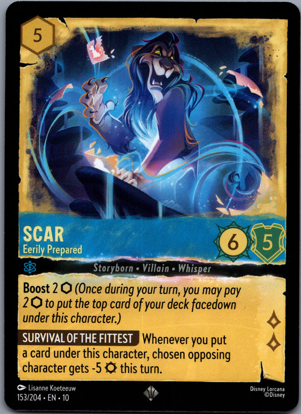 153 Scar - Eerily Prepared Whispers in the Well Super Rare Near Mint