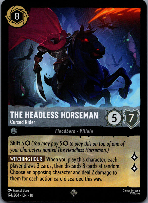 174 The Headless Horseman - Cursed Rider Whispers in the Well Super Rare Near Mint