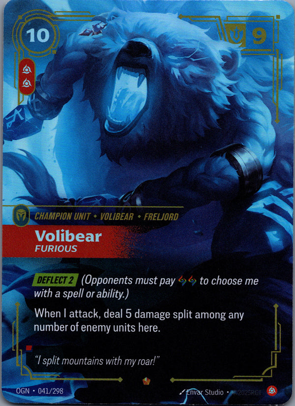 041 Volibear - Furious Origins Epic Near Mint