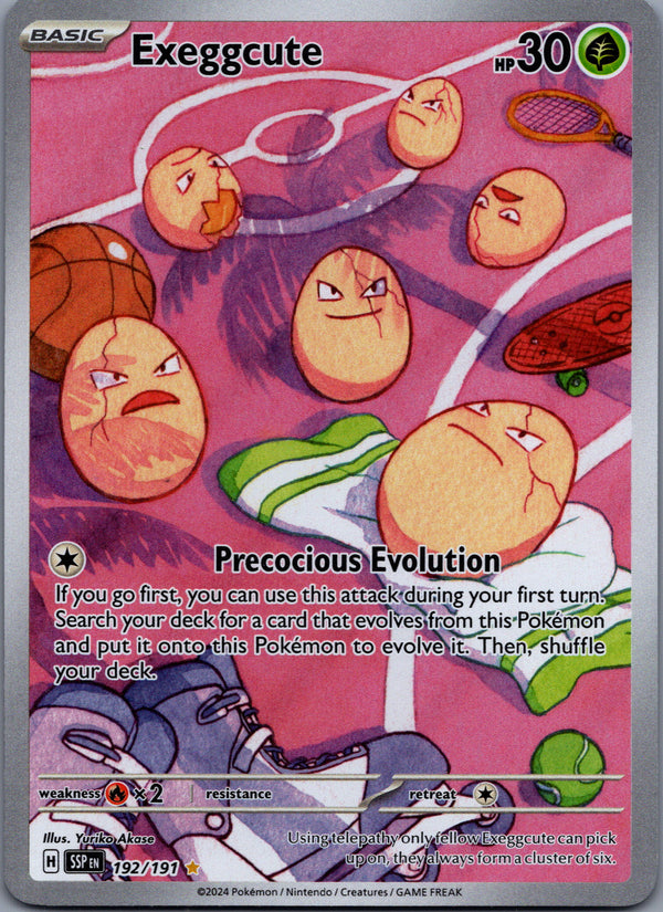 192 Exeggcute Surging Sparks Illustration Rare Near Mint