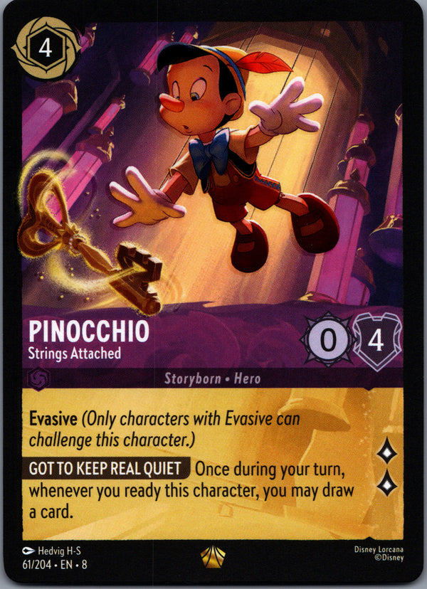 061 Pinocchio - Strings Attached Reign of Jafar Legendary Near Mint
