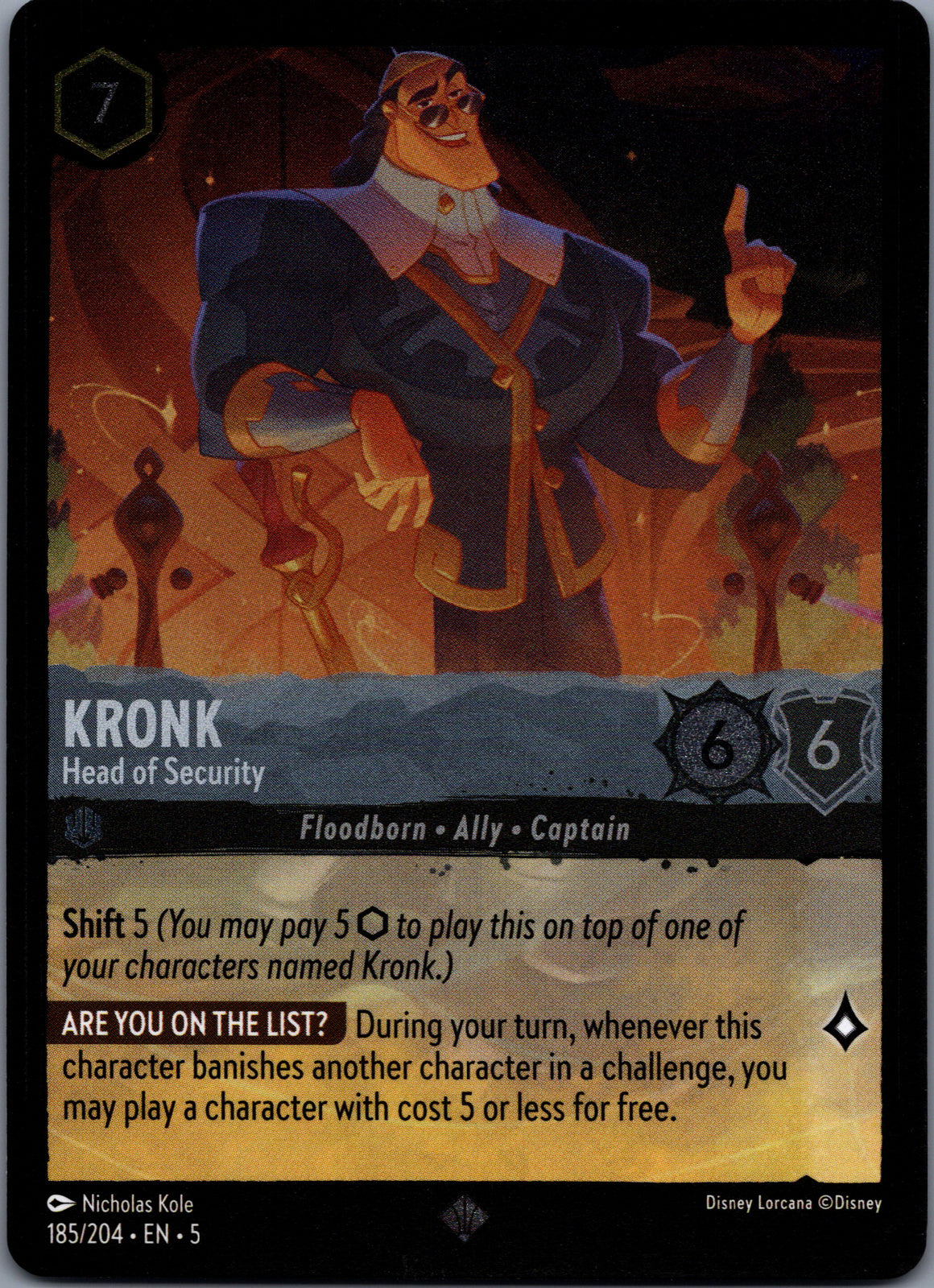 kronk lorcana card 185 Kronk