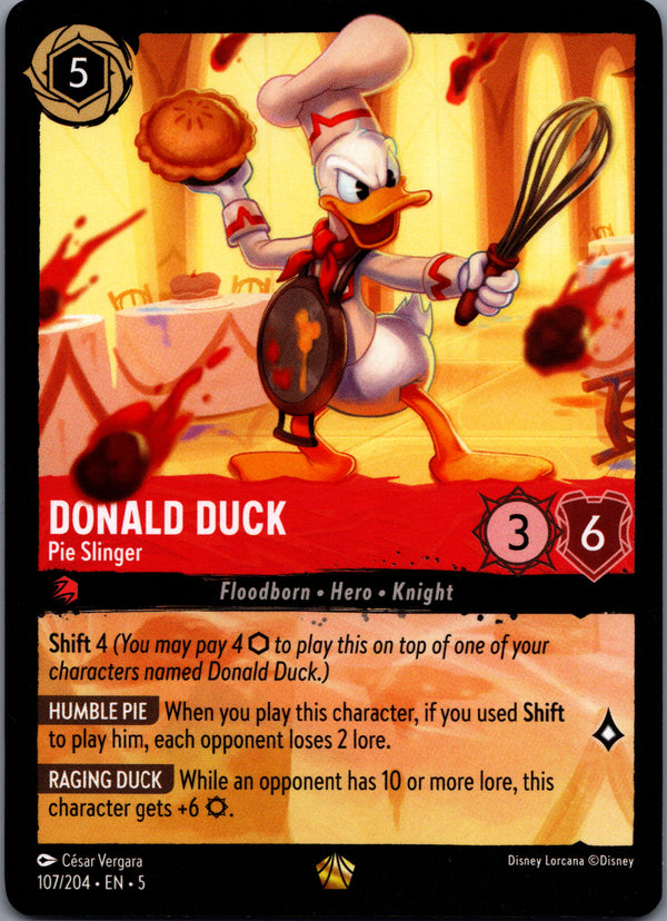 107 Donald Duck - Pie Slinger Shimmering Skies Legendary NM
