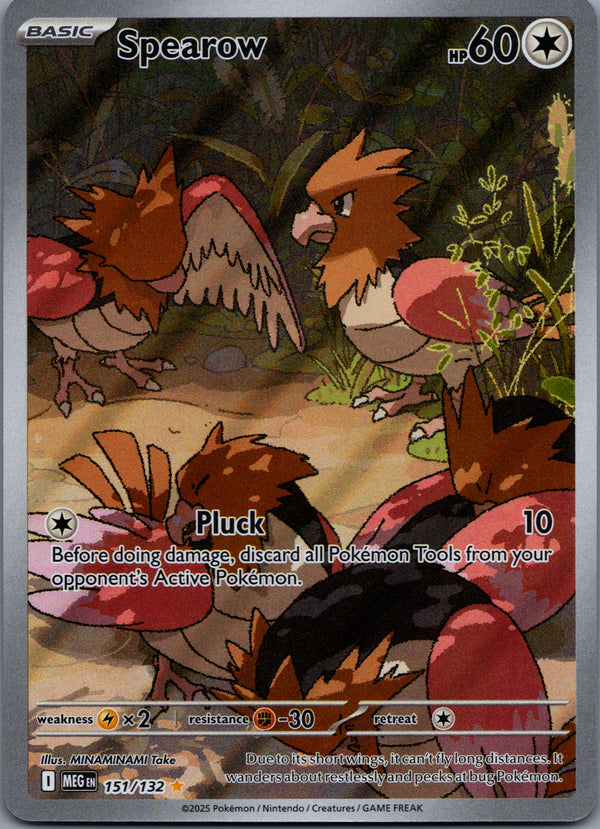 151 Spearow Mega Evolution Illustration Rare NM