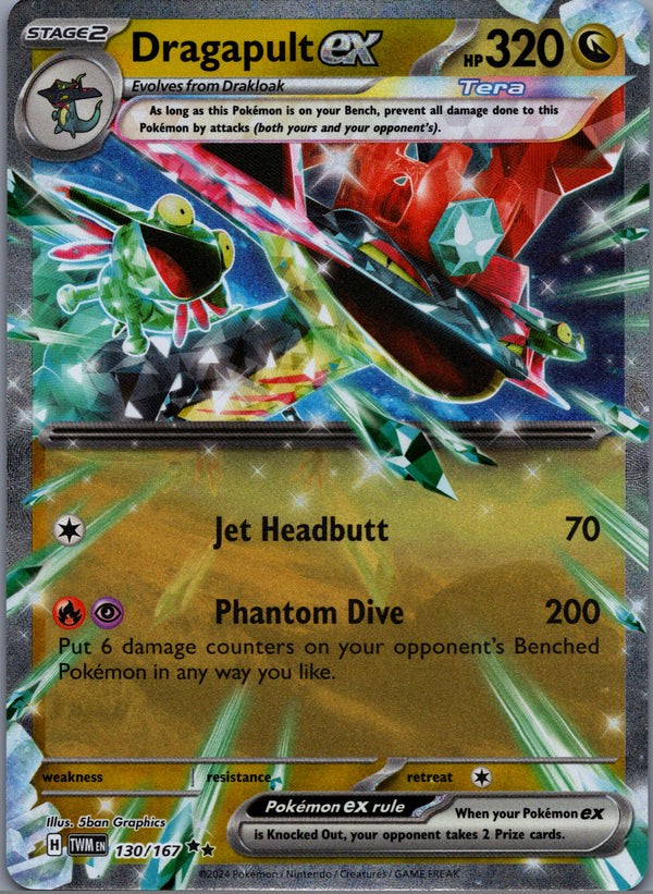130 Dragapult ex Twilight Masquerade Double Rare NM