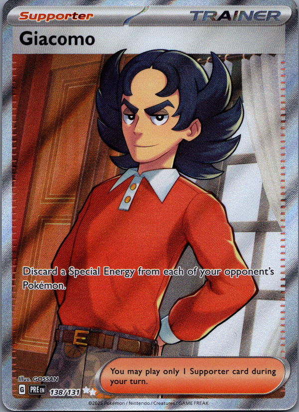 138 Giacomo Prismatic Evolutions Ultra Rare Near Mint