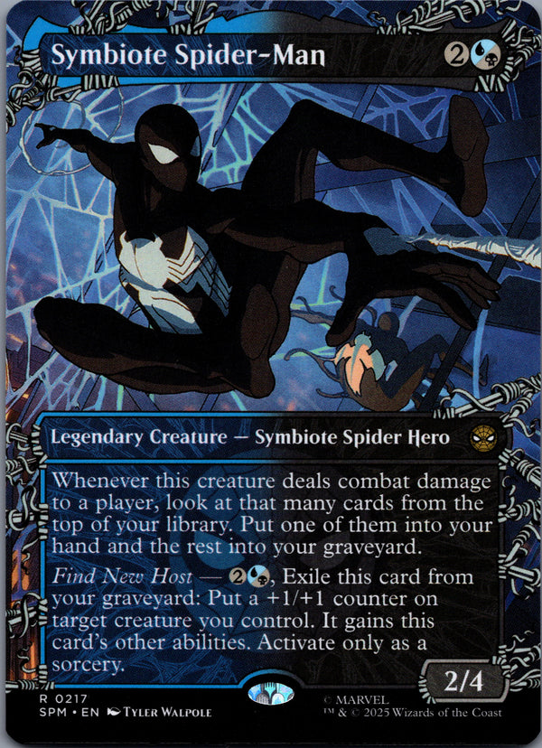 217 Symbiote Spider-Man Marvel's Spider-Man Rare Borderless Near Mint