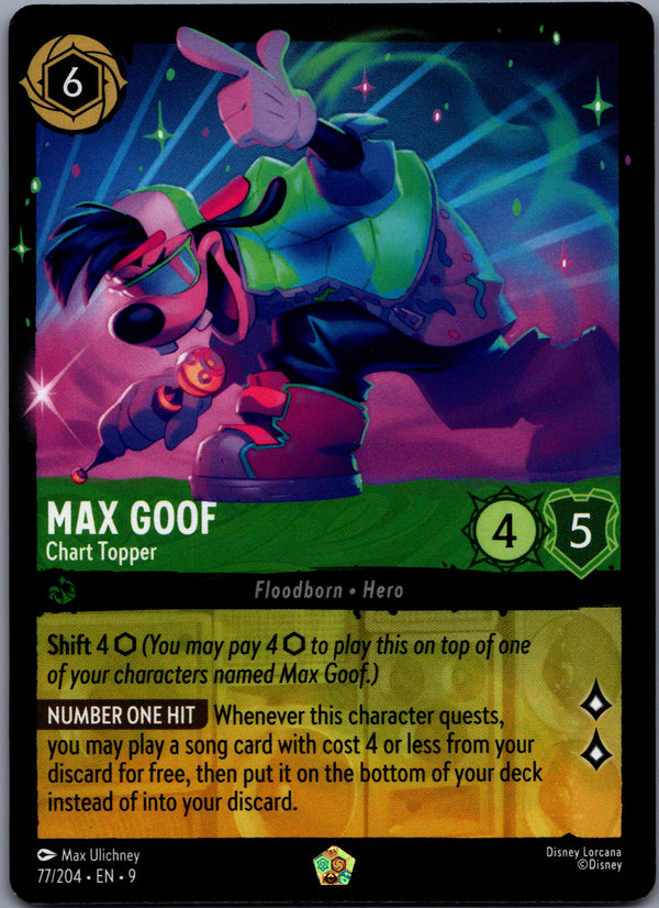 077 Max Goof - Chart Topper Fabled Legendary Near Mint