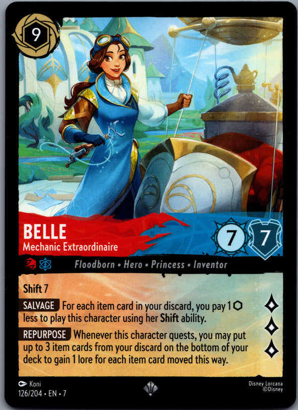 126 Belle - Mechanic Extraordinaire Archazia's Island Super Rare Near Mint