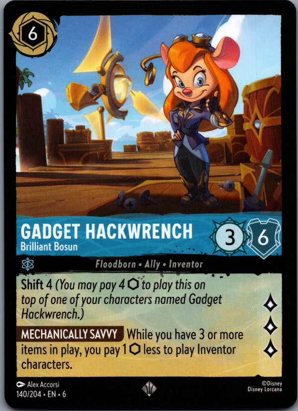 140 Gadget Hackwrench - Brilliant Bosun Azurite Sea Super Rare Near Mint