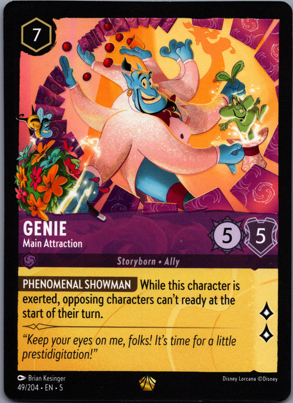 049 Genie - Main Attraction Shimmering Skies Legendary Near Mint