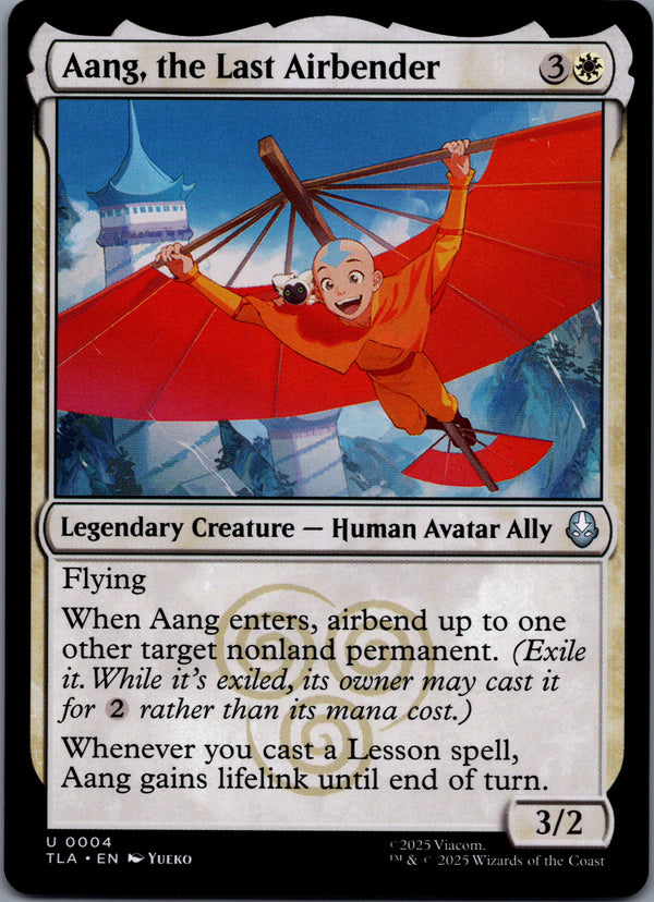 004 Aang, the Last Airbender Avatar The Last Airbender Uncommon Normal Near Mint