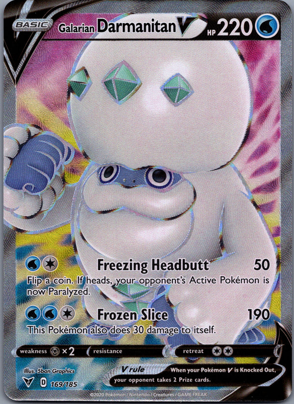 169 Galarian Darmanitan V Vivid Voltage Rare Ultra Near Mint
