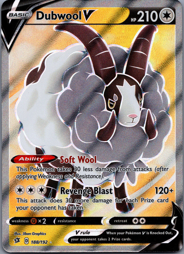 188 Dubwool V Rebel Clash Rare Ultra Near Mint