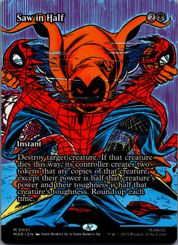 021 Saw in Half Marvel Universe Mythic Normal Near Mint