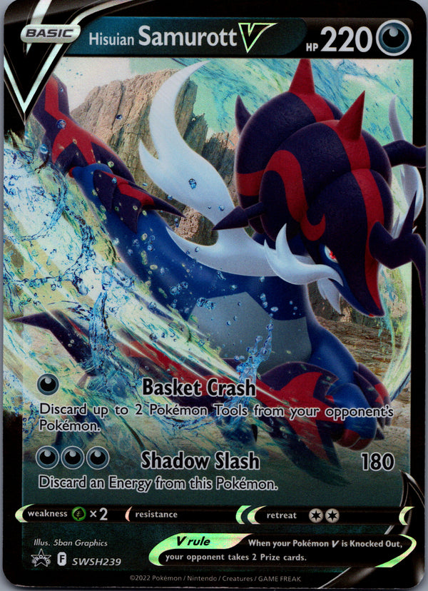 SWSH239 Hisuian Samurott V SWSH Black Star Promos Promo Near Mint