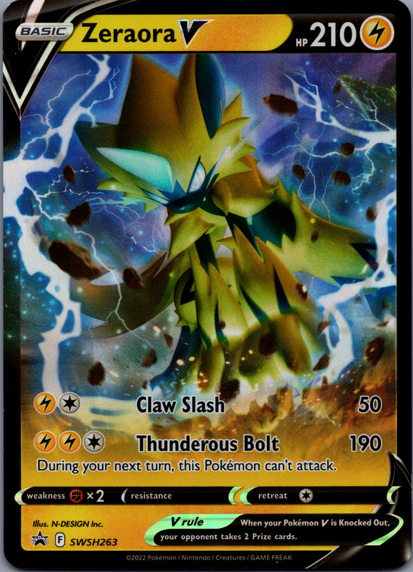SWSH263 Zeraora V SWSH Black Star Promos Promo Near Mint