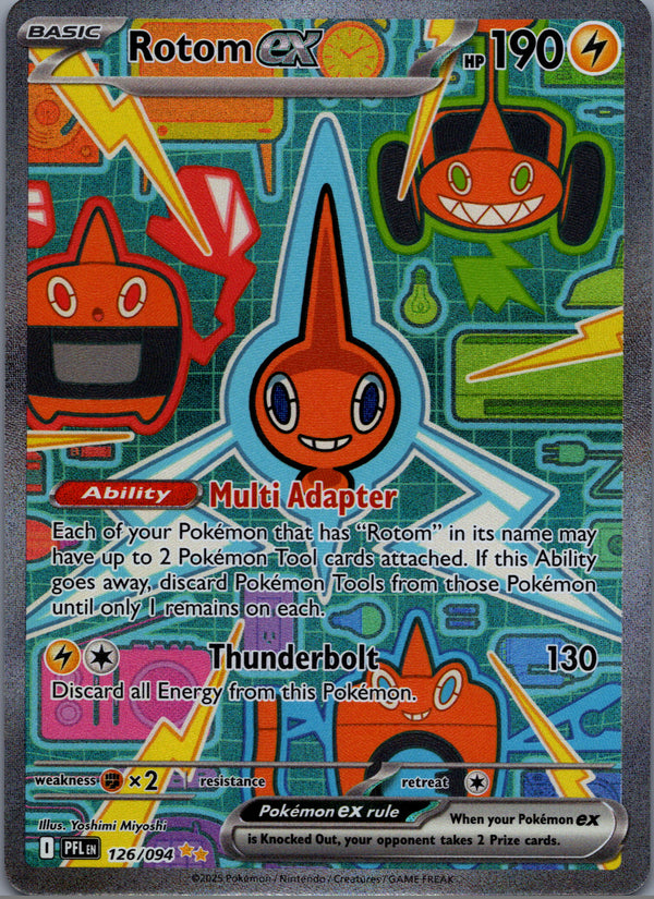 126 Rotom ex Phantasmal Flames Special Illustration Rare Near Mint