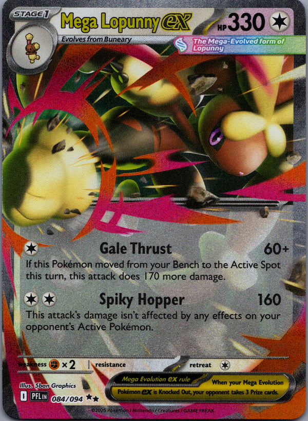 084 Mega Lopunny ex Phantasmal Flames Double Rare NM