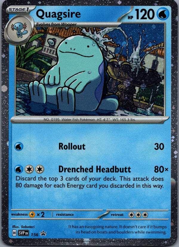 156 Quagsire SV Black Star Promos Promo Near Mint