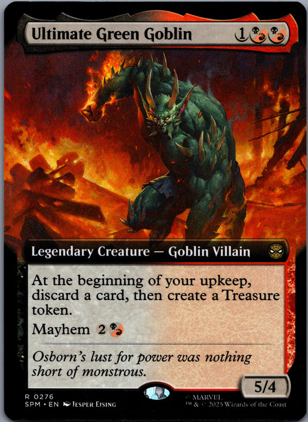 276 Ultimate Green Goblin Marvel's Spider-Man Rare Extended Art Near Mint