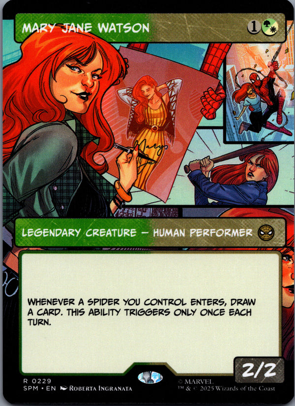 229 Mary Jane Watson Marvel's Spider-Man Rare Borderless Near Mint