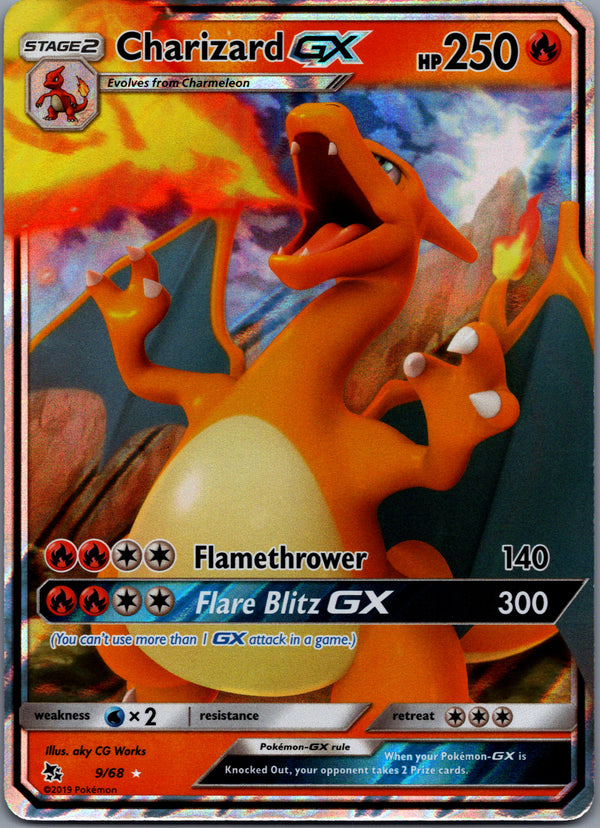 009 Charizard GX Hidden Fates Rare Holo GX Near Mint