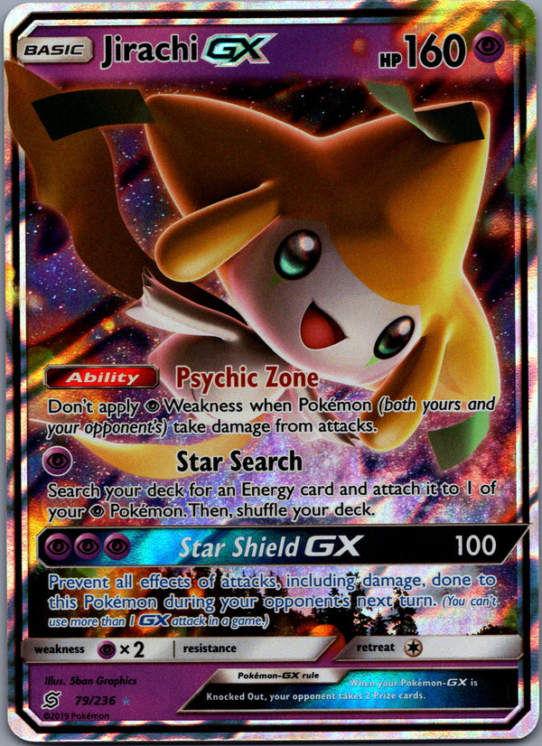 079 Jirachi GX Unified Minds Rare Holo GX Lightly Played