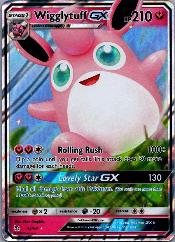 042 Wigglytuff GX Hidden Fates Rare Holo GX Near Mint