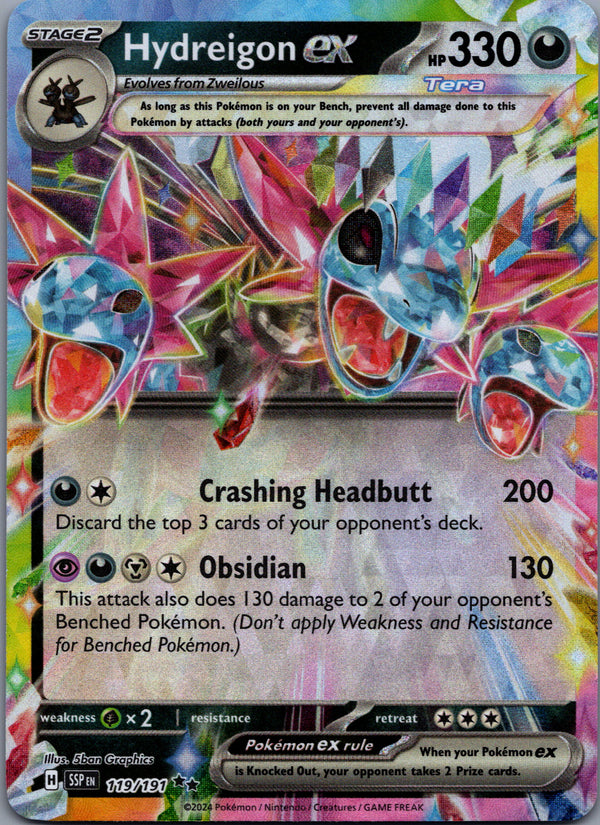 161 Hydreigon ex White Flare Ultra Rare Near Mint