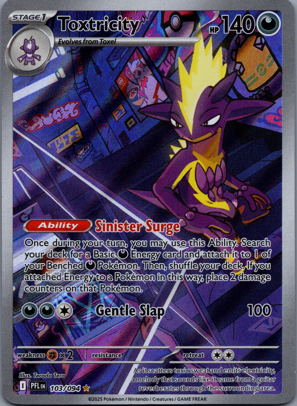 103 Toxtricity Phantasmal Flames Illustration Rare Near Mint