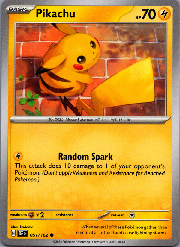 051 Pikachu Temporal Forces Common Near Mint