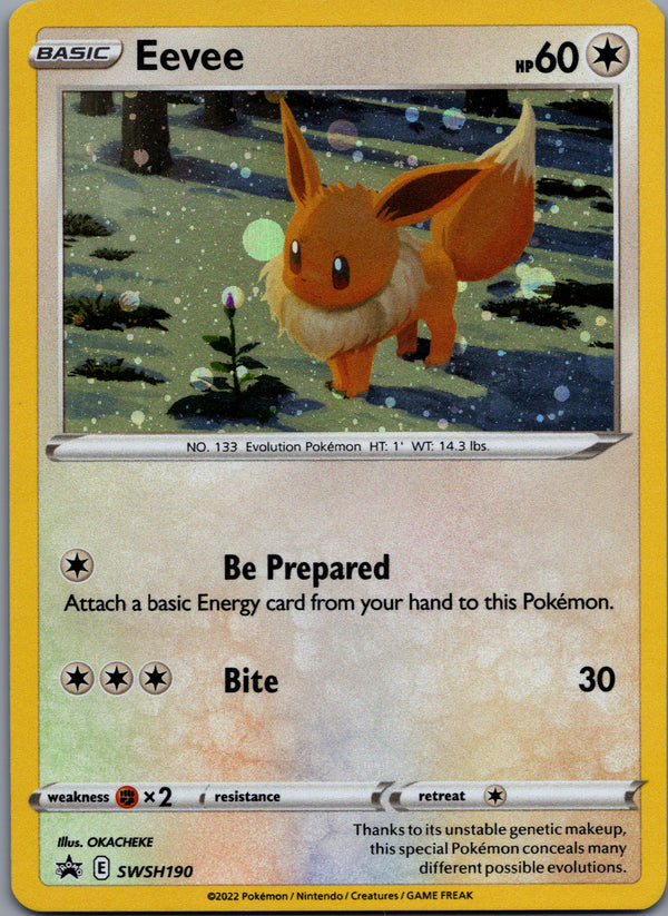 SWSH190 Eevee SWSH Black Star Promos Promo Near Mint