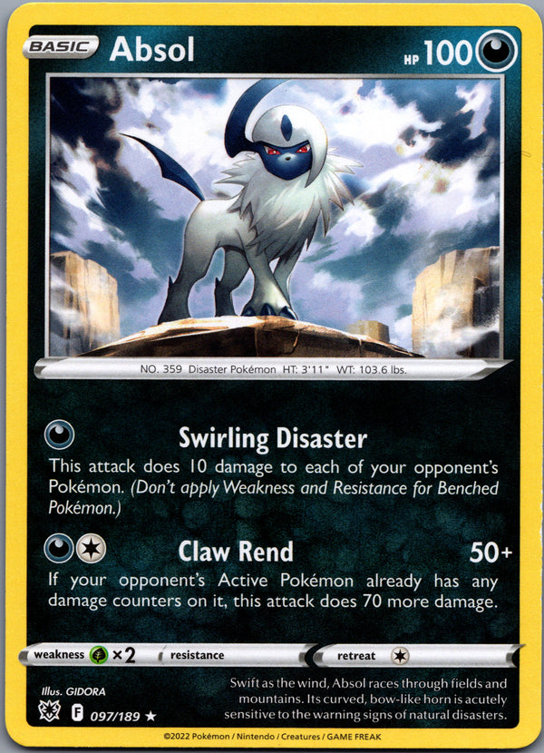 097 Absol Astral Radiance Rare Holo Near Mint