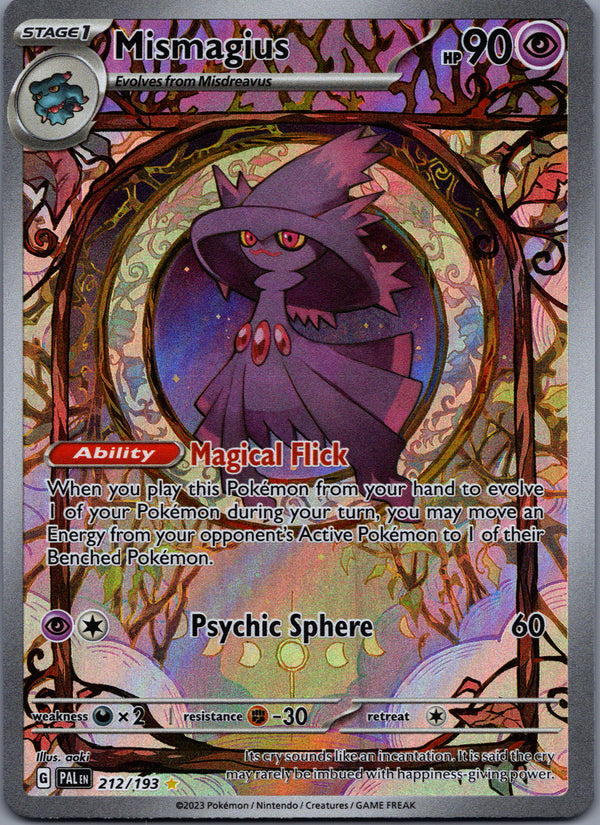 212 Mismagius Paldea Evolved Illustration Rare Near Mint