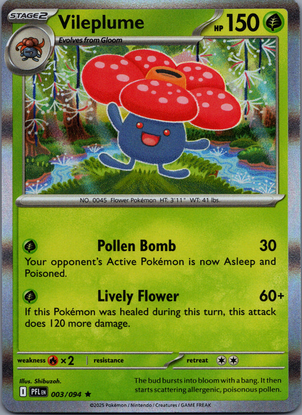 003 Vileplume Phantasmal Flames Rare Near Mint