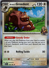 159 Arven's Greedent Destined Rivals Rare Near Mint