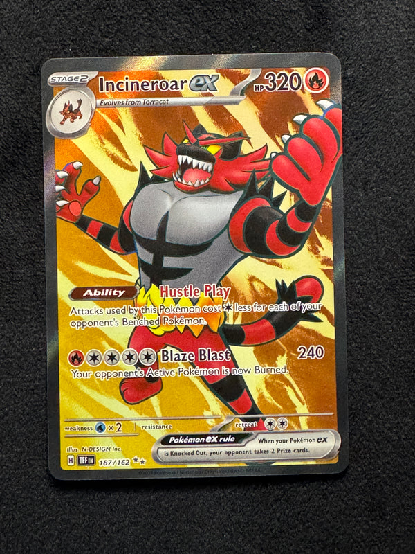 187 Incineroar ex Temporal Forces Ultra Rare Near Mint