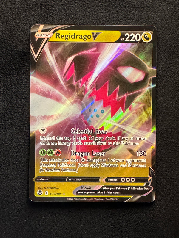 135 Regidrago V Silver Tempest Holo Rare V Near Mint