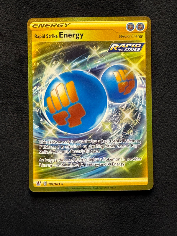 182 Rapid Strike Energy Battle Styles Rare Secret Near Mint