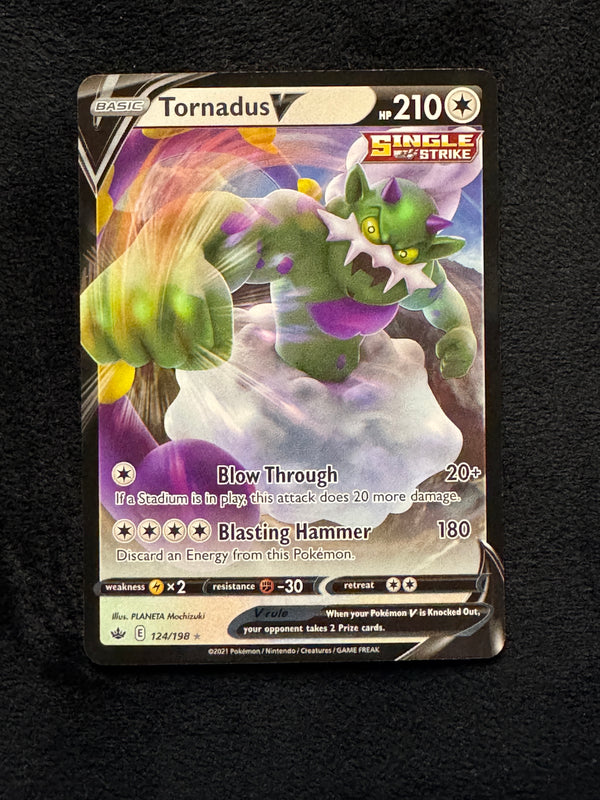 124 Tornadus V Chilling Reign Holo Rare V Near Mint