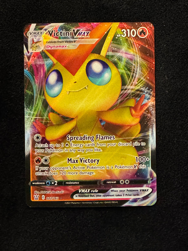 022 Victini VMAX Battle Styles Holo Rare VMAX Near Mint