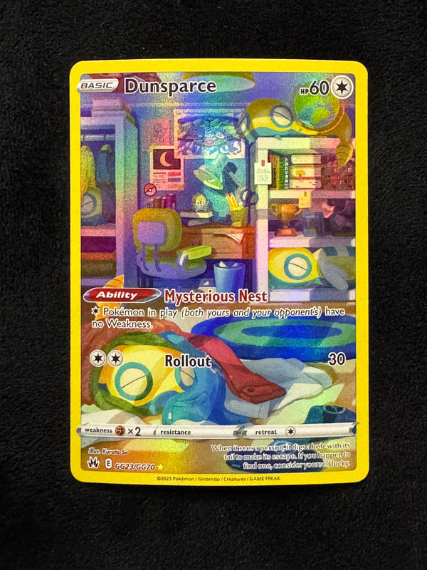 GG23 Dunsparce Crown Zenith Rare Holo Near Mint