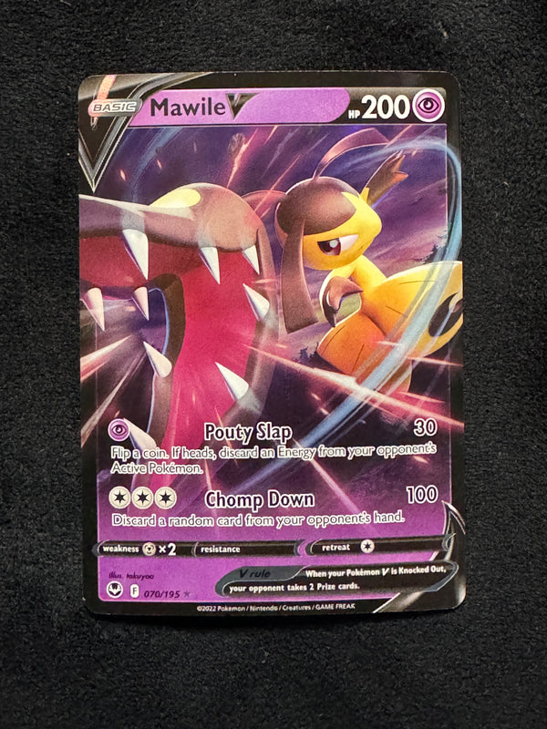 070 Mawile V Silver Tempest Holo Rare V Near Mint