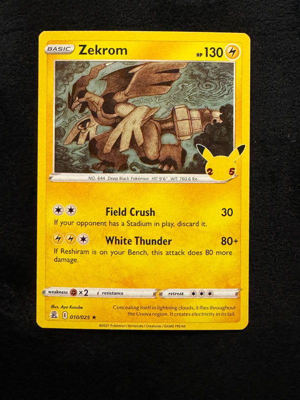010 Zekrom Celebrations Rare Near Mint