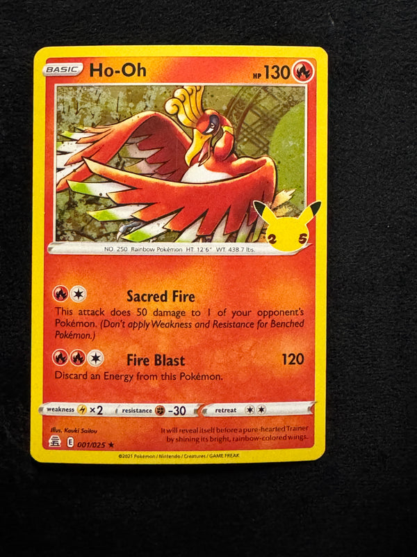 001 Ho-Oh Celebrations Rare Near Mint