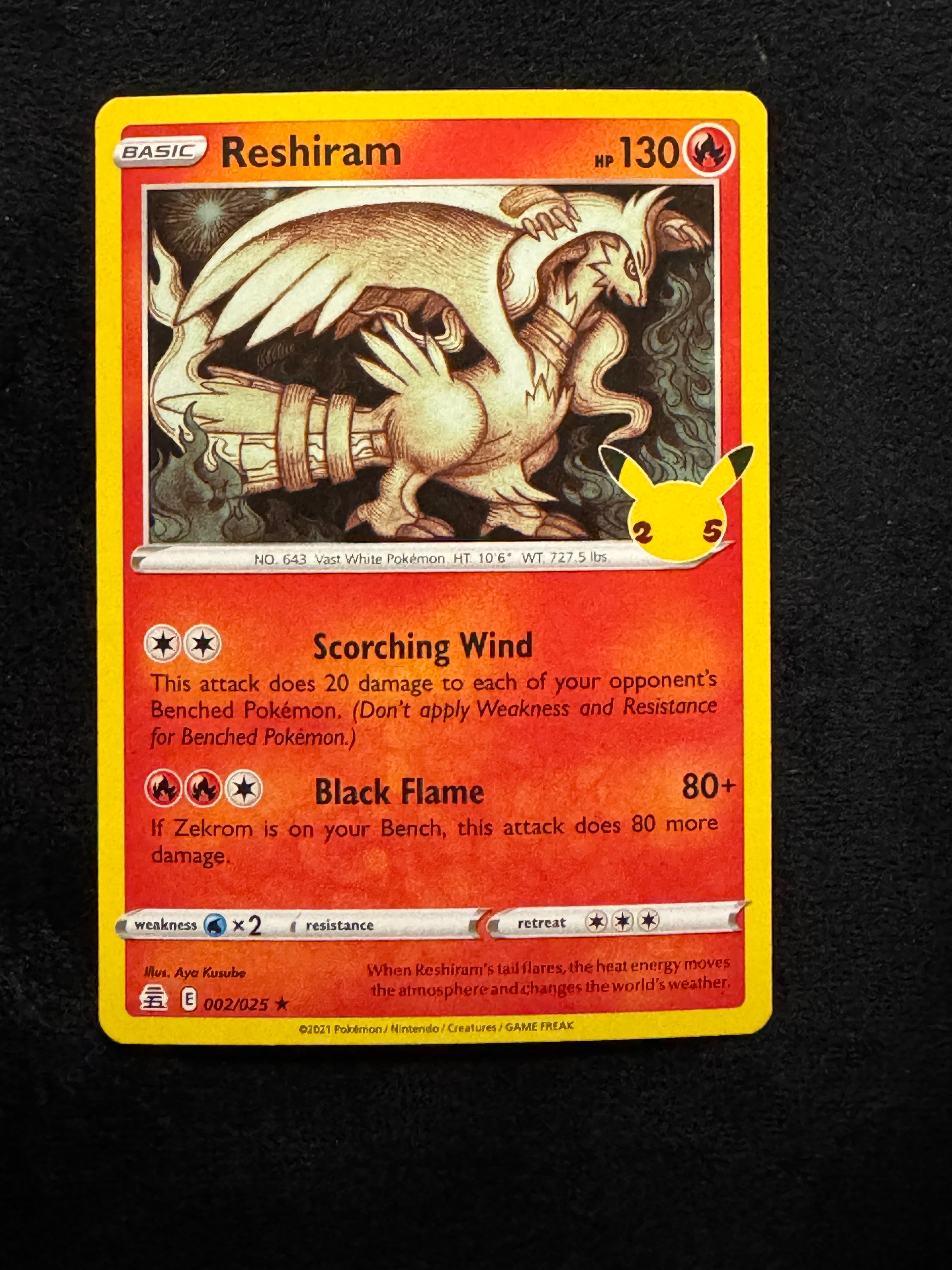 golden reshiram pokemon card 002 Reshiram Celebrations Rare Near Mint – k0s Card Shop