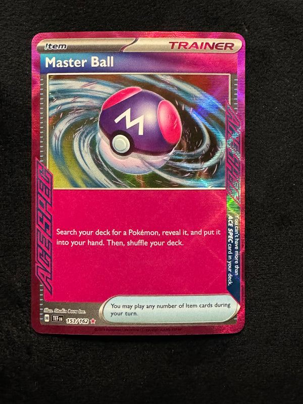 153 Master Ball Temporal Forces Ace Spec Near Mint