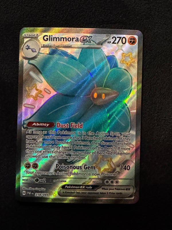 218 Glimmora ex Paldean Fates Shiny Ultra Rare Near Mint