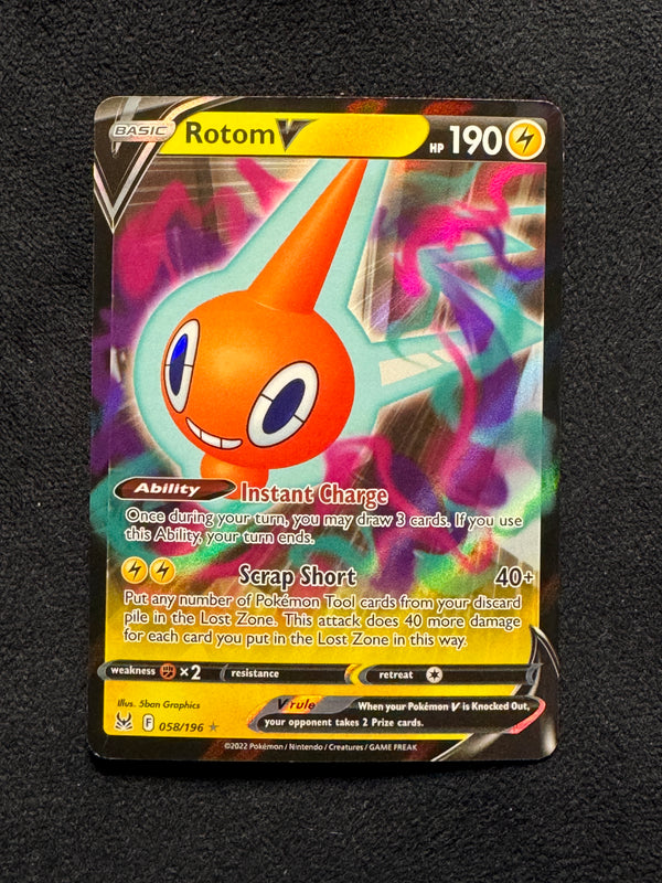 058 Rotom V Lost Origin Holo Rare V Near Mint